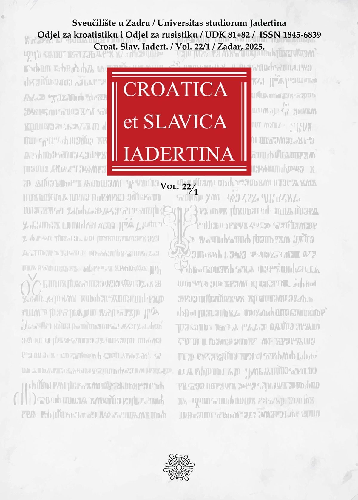 Croatica et Slavica Iadertina
